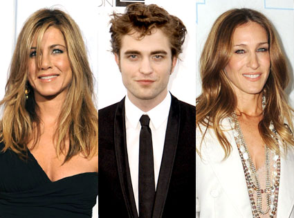Jennifer Aniston, Robert Pattinson, Sarah Jessica Parker Jennifer Aniston, Robert Pattinson, Sarah Jessica Parker
